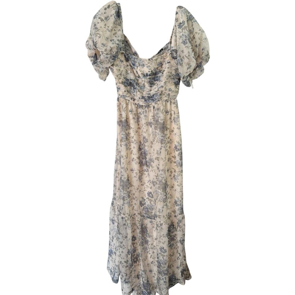 NWT Abercrombie & Fitch Emerson Bow Tie Back Floral Maxi Dress Size XL - Picture 5 of 12